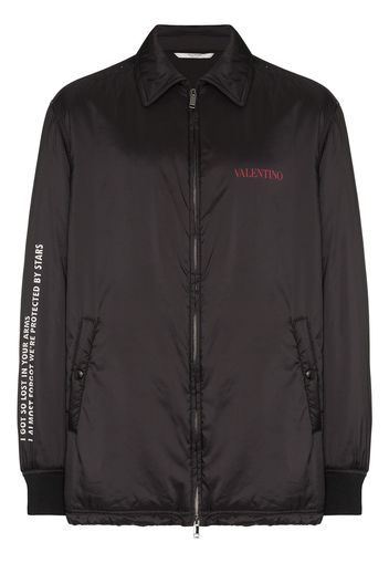 Valentino Windbreaker mit Logo - Schwarz