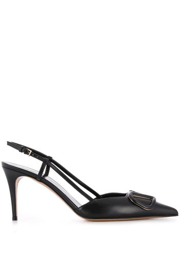 Valentino Garavani Slingback-Pumps mit VLOGO - Schwarz