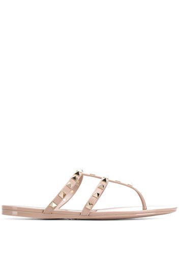 Valentino Garavani 'Rockstud' Sandalen - Nude