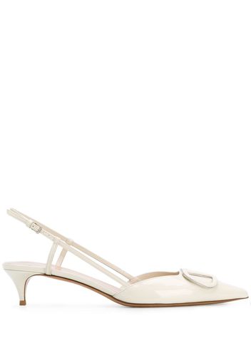 Valentino Garavani Slingback-Pumps mit VLOGO - Nude