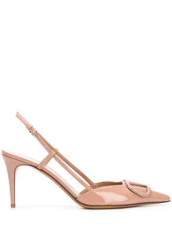 Valentino Garavani Valentino Garavani Pumps mit Logo, 80mm - Nude