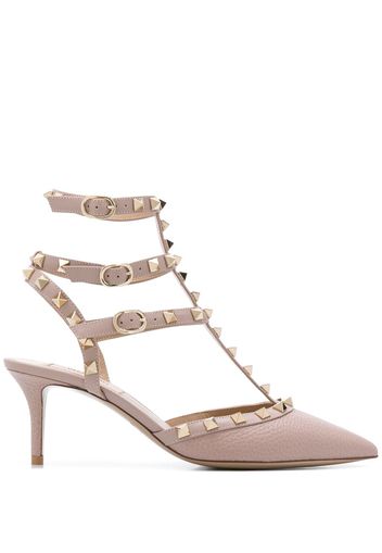 Valentino Garavani 'Rockstud' Pumps miit spitzer Kappe, 70mm - Rosa