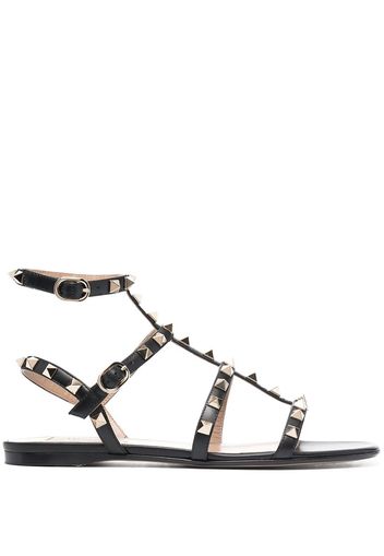 Valentino Garavani Rockstud Sandalen mit Riemen - Schwarz