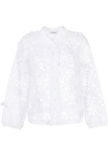 Valentino Cardigan aus Spitze - Weiß