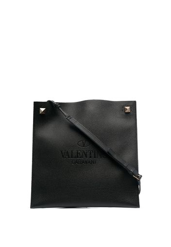 Valentino Garavani Kuriertasche mit Logo-Prägung - Schwarz