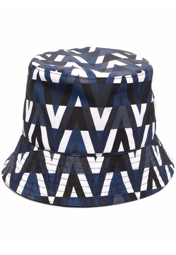 Valentino reversible Optical Valentino bucket hat - Blau