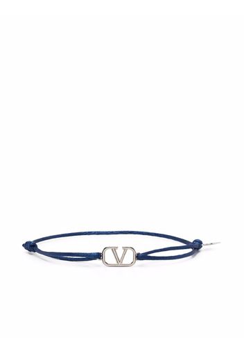 Valentino Garavani VLogo drawstring bracelet - Blau