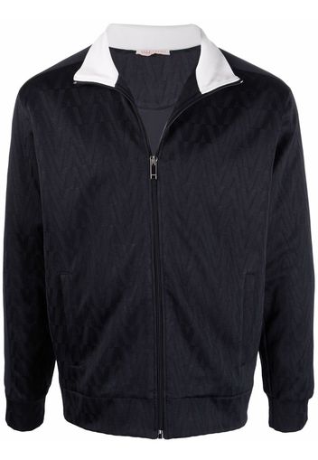 Valentino Optical Valentino jacquard track jacket - Blau