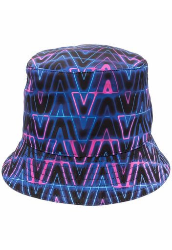 Valentino reversible V Neon Optical bucket hat - Blau