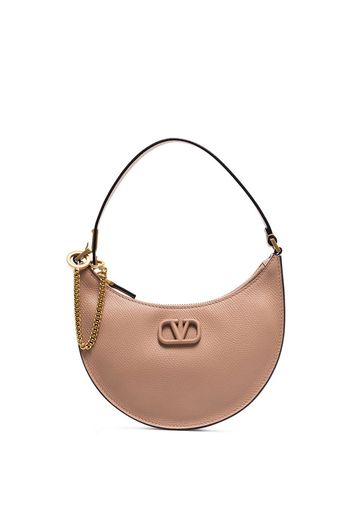 Valentino Garavani VAL V LOGO HOBO SLG MINI BAG - Nude