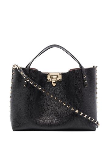 Valentino Garavani small Rockstud tote bag - Schwarz