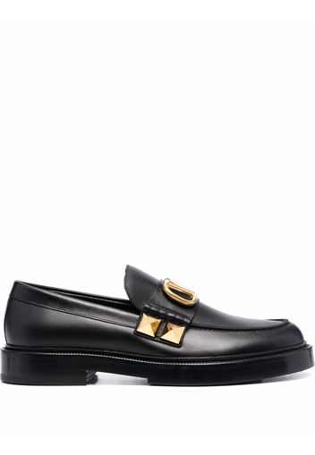 Valentino Garavani VLogo Rockstud loafers - Schwarz