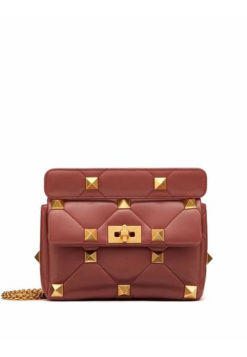 Valentino Garavani Mittelgroße Valentino Garavani Roman Stud Schultertasche - Braun