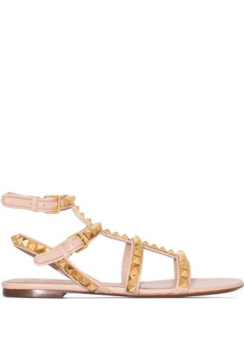 Valentino Garavani Rockstud No Limit caged sandals - Rosa