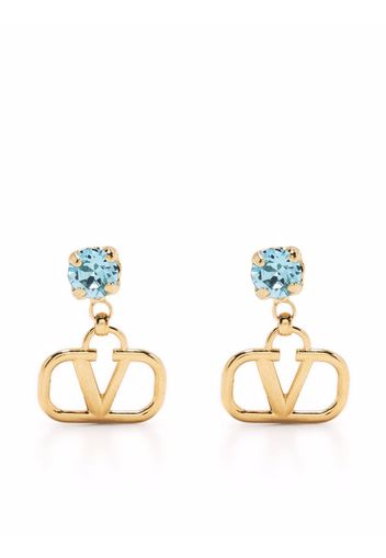 Valentino Garavani VLogo drop earrings - Gold