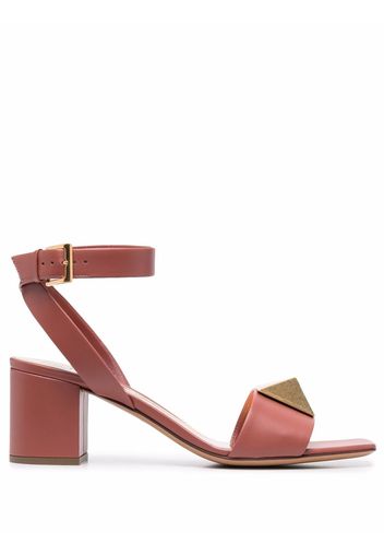 Valentino Garavani Roman Stud block-heel sandals - Rosa