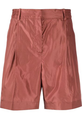 Valentino high-waisted silk shorts - Rot