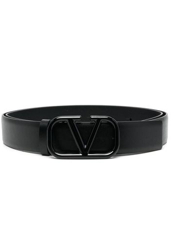 Valentino Garavani VLOGO leather belt - Schwarz