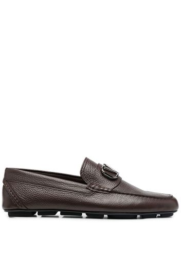 Valentino Garavani VLOGO leather loafers - Braun