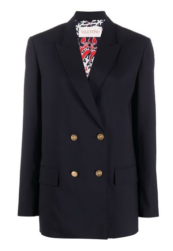 Valentino double-breasted blazer - Blau