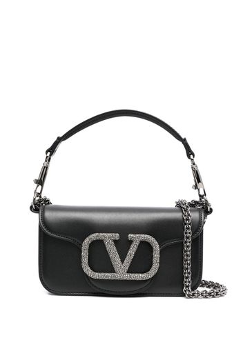 Valentino Garavani embellished VLogo crossbody bag - Schwarz