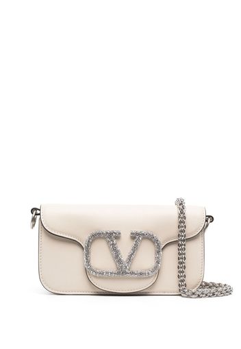 Valentino Garavani VLOGO leather bag - Nude