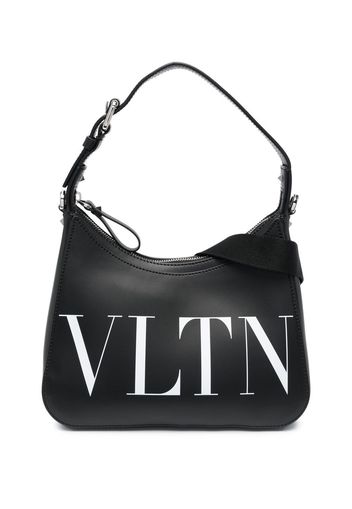 Valentino Garavani VLTN leather shoulder bag - Schwarz