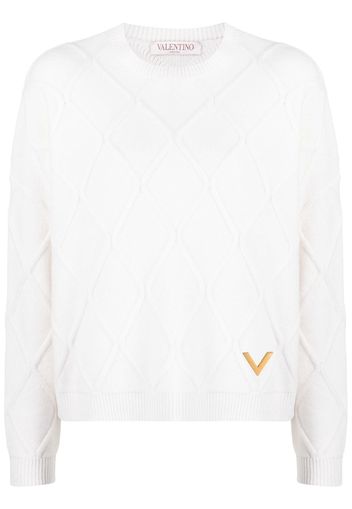 VALENTINO VGold wool jumper - Nude