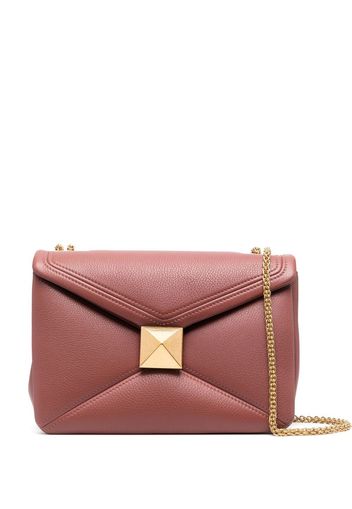 Valentino Garavani Rockstud quilted shoulder bag - Rosa