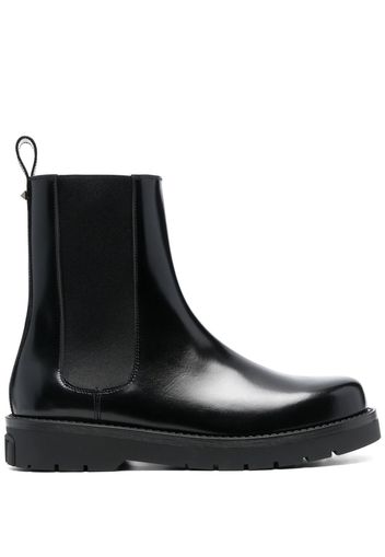 Valentino Garavani leather Chelsea boots - Schwarz