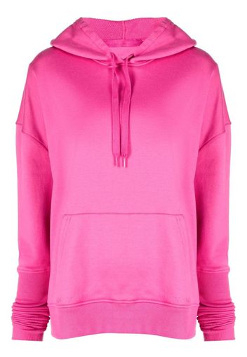 Valentino drop shoulder drawstring hoodie - Rosa