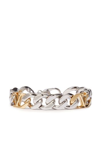 Valentino Garavani VLogo curb chain bracelet - Silber