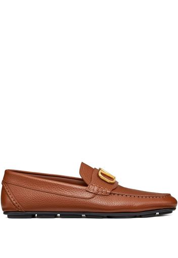 Valentino Garavani Valentino Garavani Loafer mit VLOGO - Braun