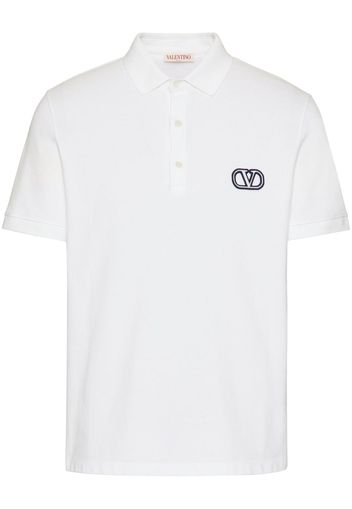 Valentino VLogo Signature Poloshirt - Weiß