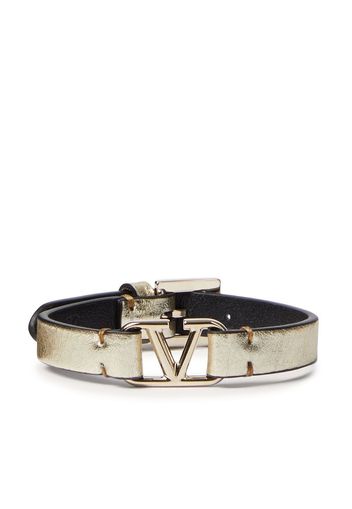 Valentino Garavani Valentino Garavani VLOGO Lederarmband - Gold