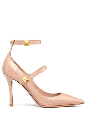 Valentino Garavani Valentino Garavani Rockstud Lackleder-Pumps - Nude