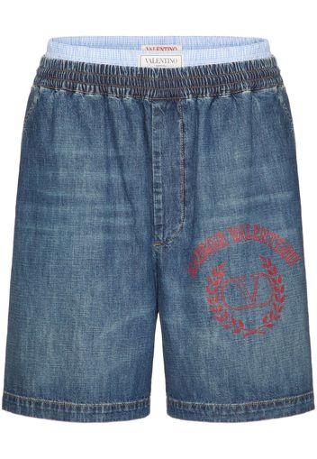 Valentino Maison Valentino Jeans-Shorts - Blau