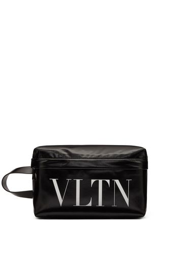 Valentino Garavani logo-print detail wash bag - Schwarz