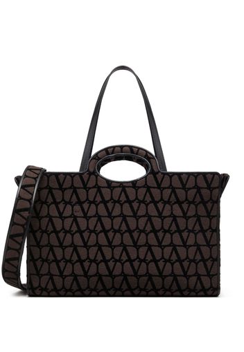 Valentino Garavani monogram jacquard tote - Schwarz