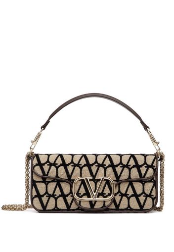 Valentino Garavani Schultertasche mit Monogramm - Nude