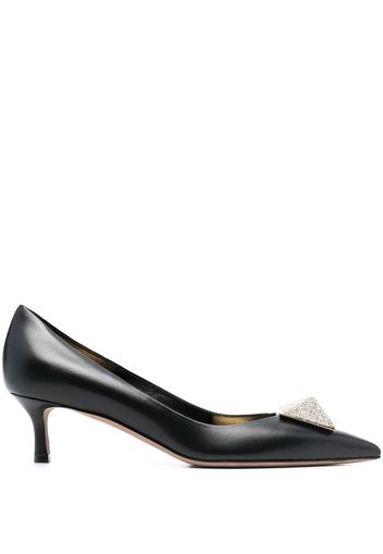 Valentino Garavani One Stud 40mm leather pumps - Schwarz