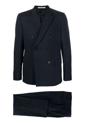 Valentino double-breasted wool suit - Blau