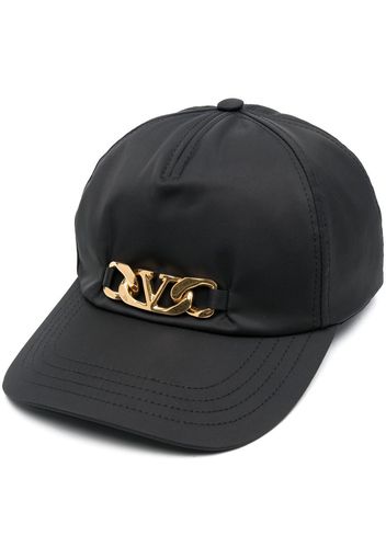 Valentino VLogo logo-plaque baseball cap - Schwarz