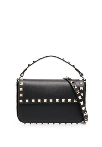 Valentino Garavani stud-detail leather shoulder bag - Schwarz