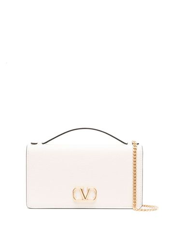 Valentino Garavani Vlogo Signature wallet-on-chain - Nude