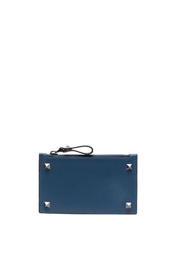 Valentino Garavani Rockstud zip cardholder - Blau