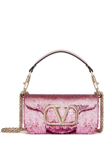 Valentino Garavani Locò Tasche mit Pailletten - Rosa