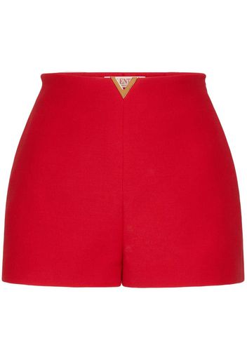Valentino Garavani Crepe Couture short shorts - Rot