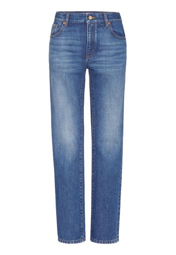 Valentino Garavani Halbhohe Skinny-Jeans - Blau