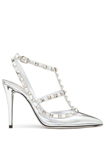 Valentino Garavani Rockstud Pumps 100mm - Silber